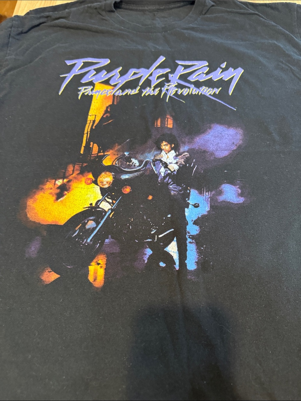 Purple Rain Graphic Tee - Black